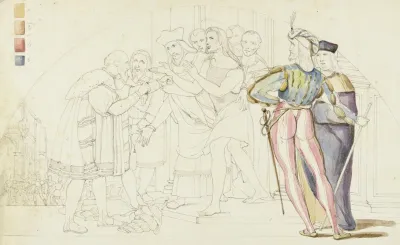 Etude Dapres Une Fresque Italienne
