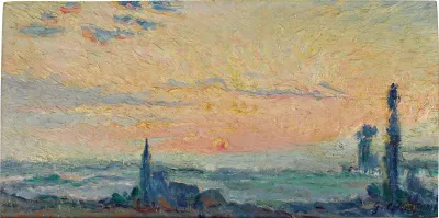 Etude De Couchant Sur La Plaine