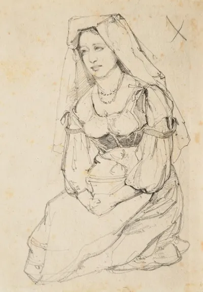 Etude De Femme Assise 2