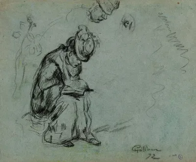 Etude De Femme Assise Lisan