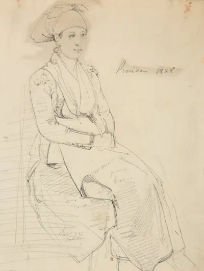 Etude De Femme Assise