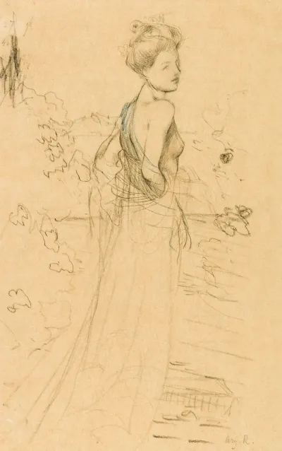 Etude De Femme De Trois Quart Dos Avril