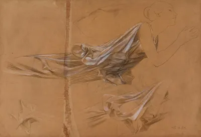 Etude De Femme Drapee Et Etude De La Draperie 2