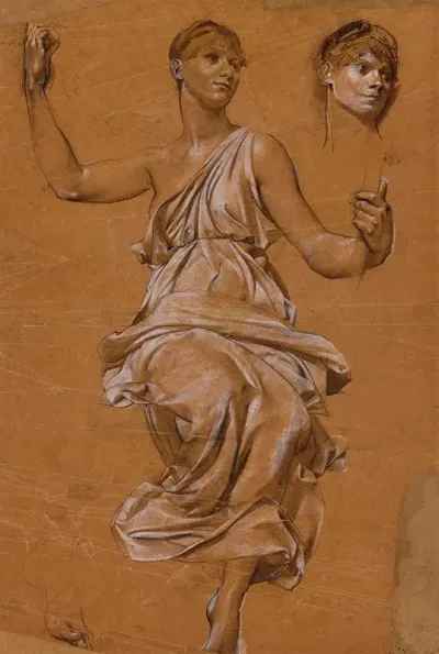 Etude De Femme Drapee