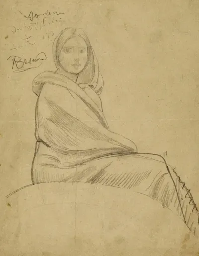 Etude De Femme Pour La Pensee Plafond Du Vestibule Du Petit Palais