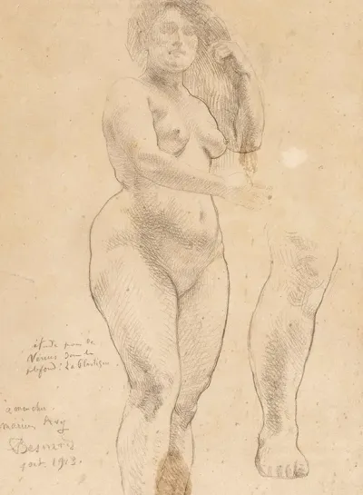 Etude De Femme Pour La Plastique Plafond Du Vestibule Du Petit Palais