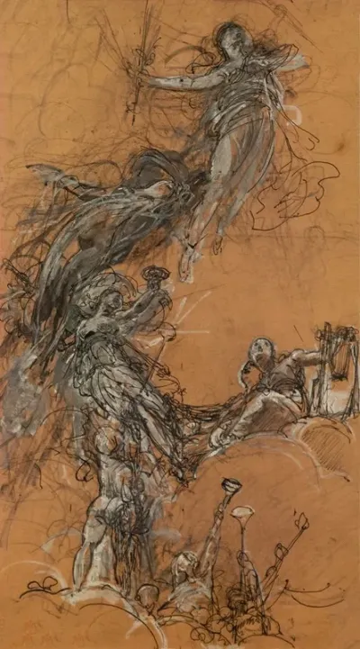 Etude De Figures Volantes 4