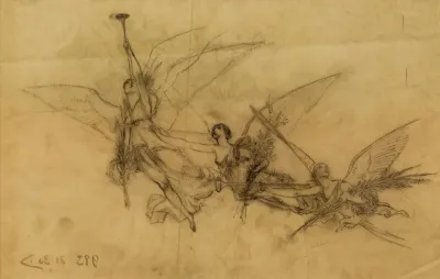 Etude De Figures Volantes 6