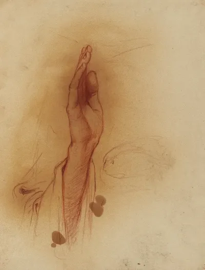 Etude De Main Droite Dans Le Geste De La Benediction
