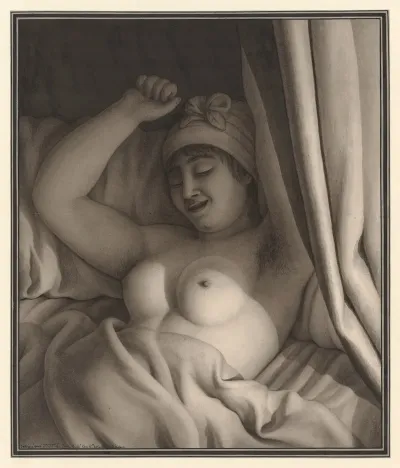 Etude De Nu Feminin Dans Un Lit