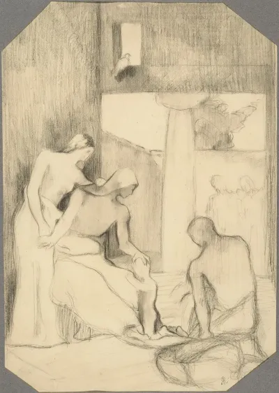 Etude De Personnages Scene Dinterieur