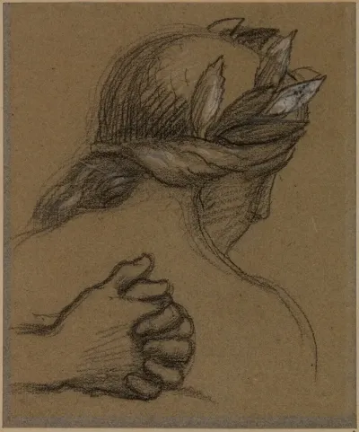 Etude De Tete Et De Mains