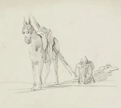 Etude Dun Cheval Et De Deux Hommes