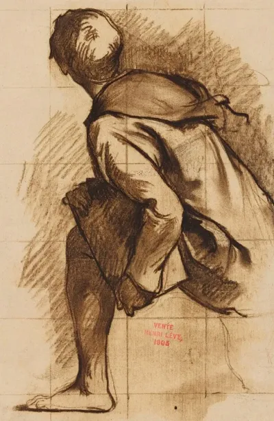 Etude Dun Moine De Dos