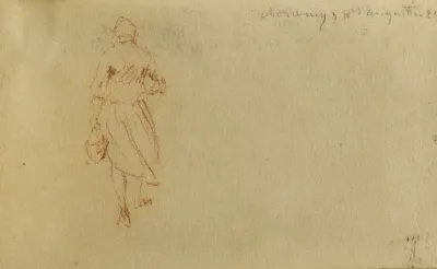 Etude Dune Femme De Dos Marchant