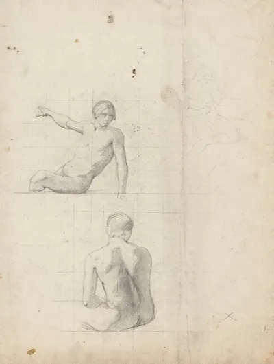 Etude Pour Deux Figures Assises