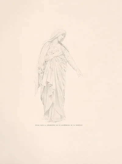 Etude Pour La Decoration De La Cathedrale De La Rochelle
