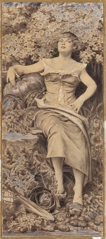 Etude Pour La Gravure La Terre