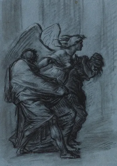 Etude Pour La Justice Et La Vengeance Divine Poursuivant Le Crime