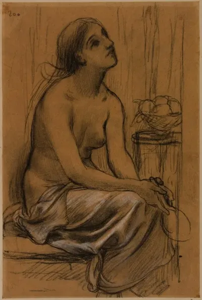 Etude Pour La Peinture Femme A Sa Toilette