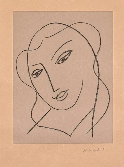 Etude Pour La Vierge Tete Voilee