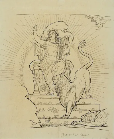 Etude Pour Le Decor De La Salle Des Fetes De Lancien Palais Du Trocadero Lharmonie