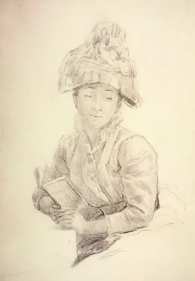 Etude Pour Le Gouter Portrait De Louise Quivoron Soeur De Lartiste