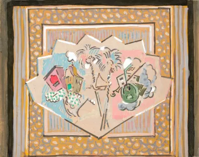 Etude Pour Le Rideau De Scene De Jane Daime