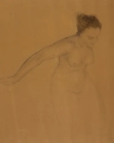 Etude Pour Le Sommeil Fleuri Femme Nue Couchee