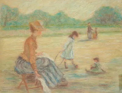 Etude Pour Le Square Jardin Du Luxembourg