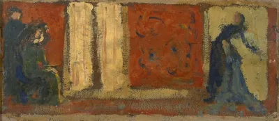 Etude Pour Lun Des Dessus De Porte De Monsieur Et Madame Paul Desmarais Latelier De Couture