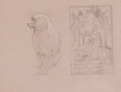 Etude Pour Un Chien Et Pour Une Vierge A Lenfant