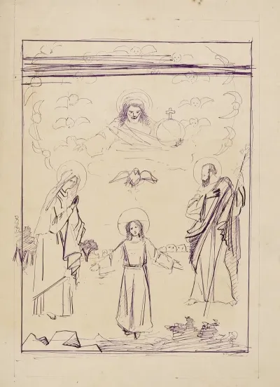 Etude Pour Un Tableau De La Sainte Famille