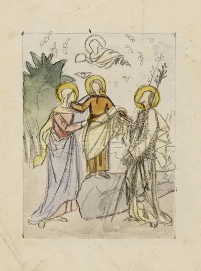 Etude Pour Un Tableau Representant La Sainte Famille