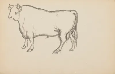 Etudes Danimaux De Paysages Et De Modeles 5