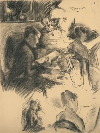 Etudes De Pesonnages Lisants