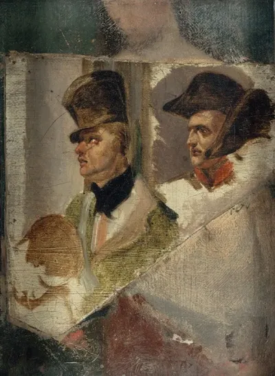Etudes De Tetes Pour La Barriere De Clichy Defense De Paris Le 30 Mars 1814
