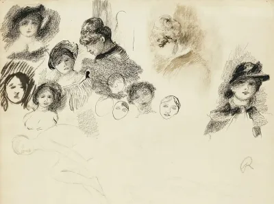 Etudes Tetes De Femmes