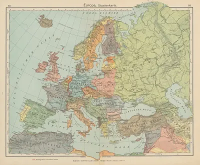 Europa Staatenkarte