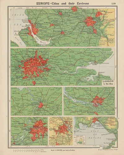 Europe Cities And Their Environs