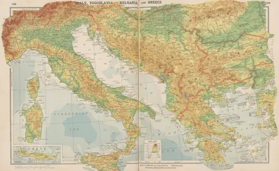 Europe Italy Yugoslavia Bulgaria And Greece