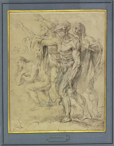 Eva Maria Magdalena Der Heilige Bartholomaus Und Ein Weiterer Fur Ein Jungstes Gericht