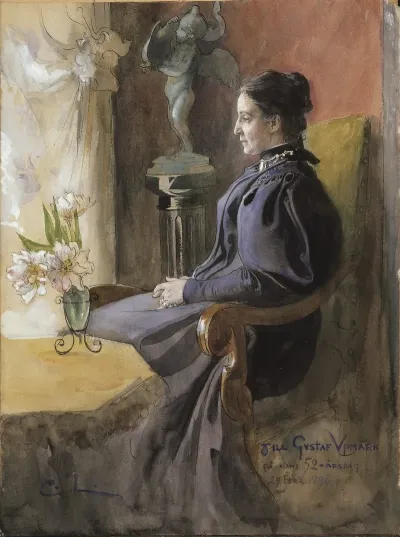 Eva Upmark 1852 1944 Born Kindstrand