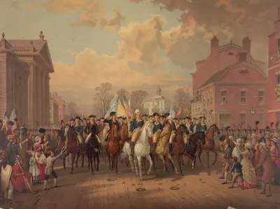 Evacuation Day And Washingtons Triumphal Entry In New York City Nov 25th 1783