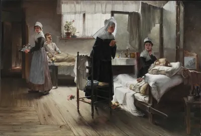 Evangeline Discovering Her Affianced In The Hospital