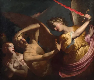 Eve Expelled From The Garden Of Eden
