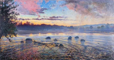 Evening At Motala River