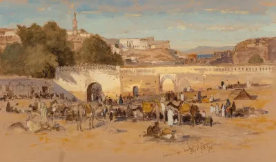 Evening Before Market At Tangiers