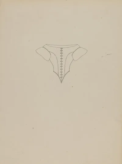 Evening Bodice Line Drawing