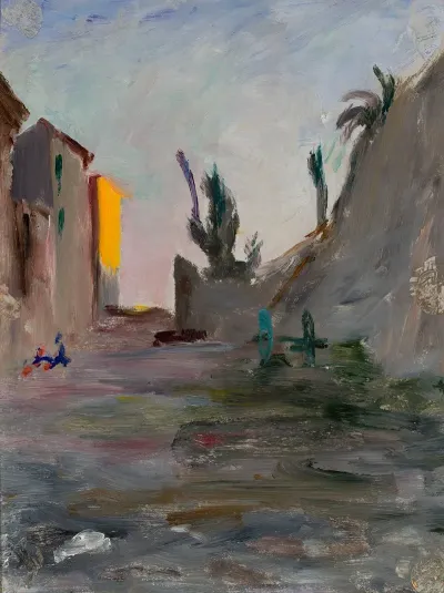 Evening In Bordighera From The Journey To Italy